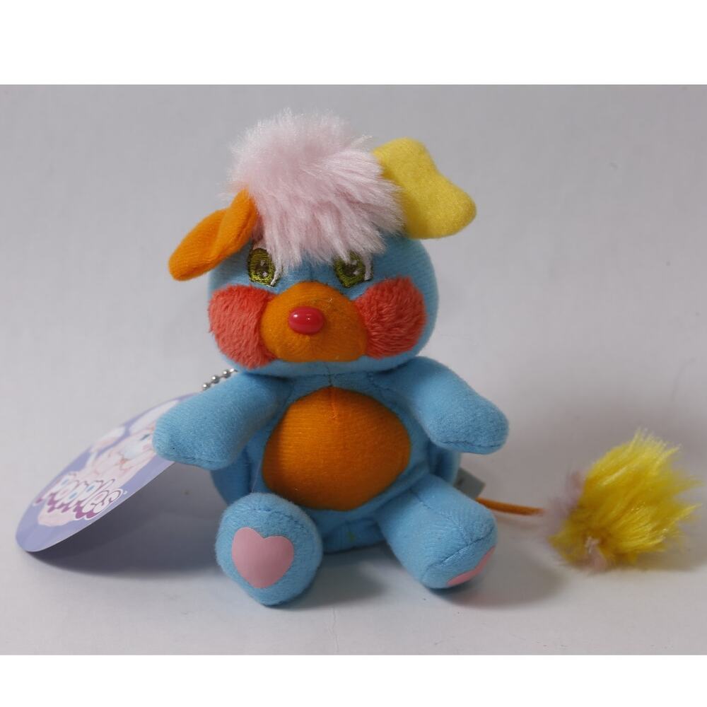 Rare Japan Excl 2008 Popples PC Pretty Cool Plush Keychain Collectible Soft Bag